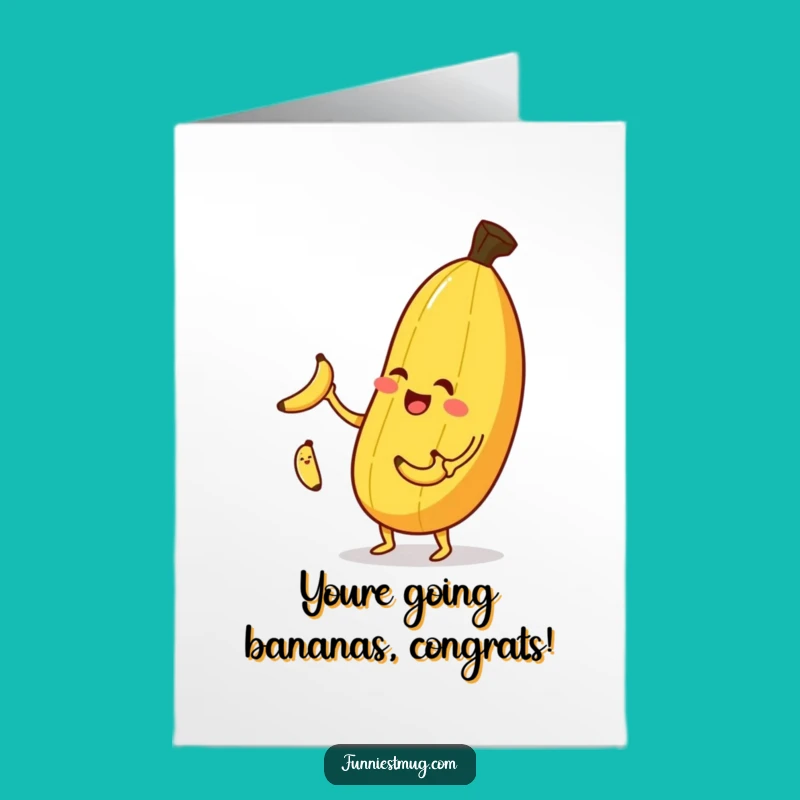 Free Printable Juggling Banana Congrats Card - Funny Downloadable Celebration Gift