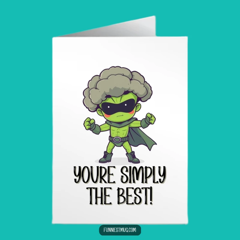 Free Printable Superhero Broccoli Congratulations Card - Funny Downloadable Achievement Gift