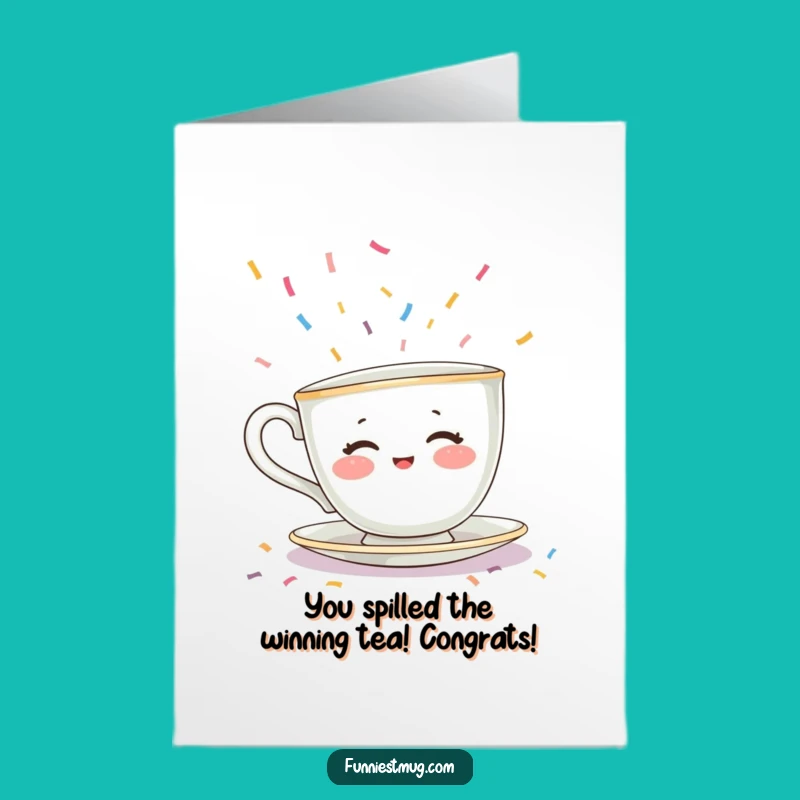 Free Printable Teacup Congrats Card - Sprinkle Overload Escape Downloadable Greeting