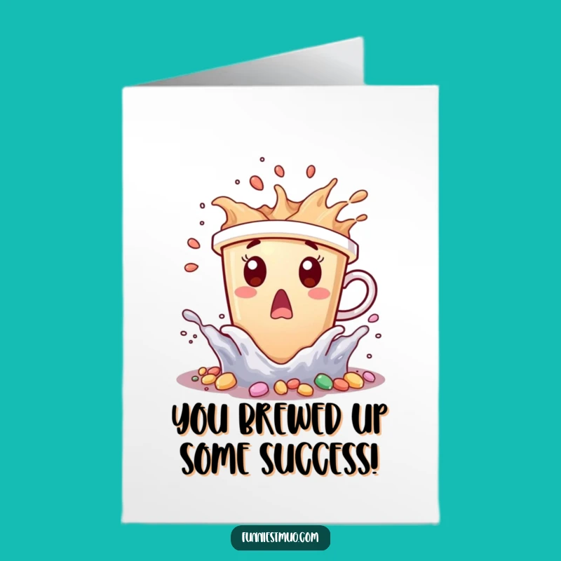 Free Printable Congrats Card: Sweet Victory Splash - Funny Downloadable Gift