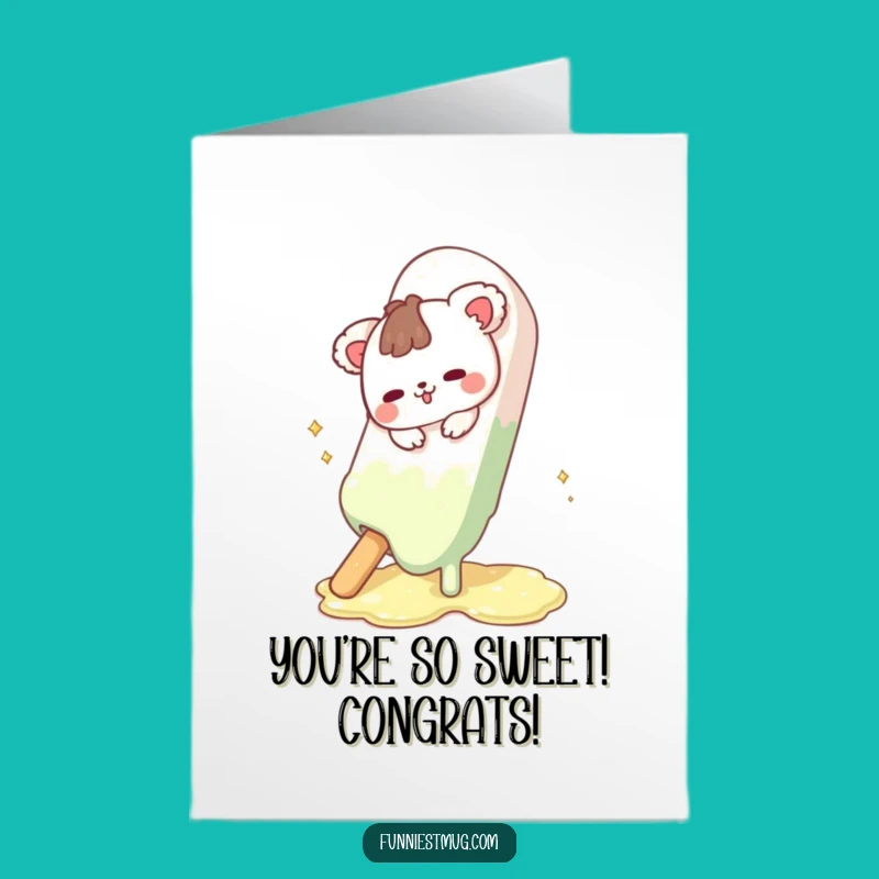 Free Printable Congrats Card: Chocolate Slip Animal, Funny Downloadable Gift