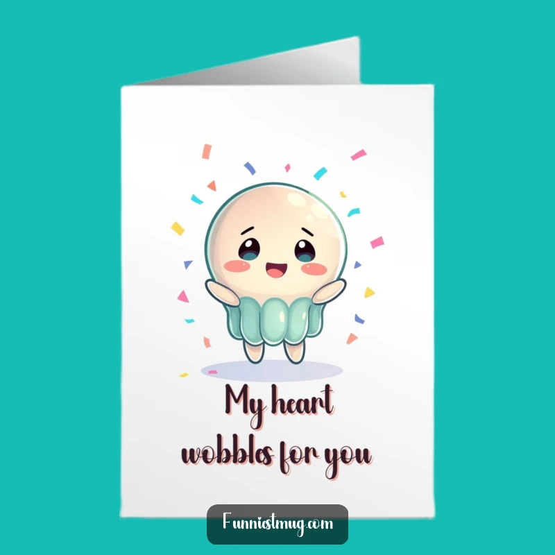 Free Printable Jelly Thank You Card: Funny Wobbly Design, Downloadable