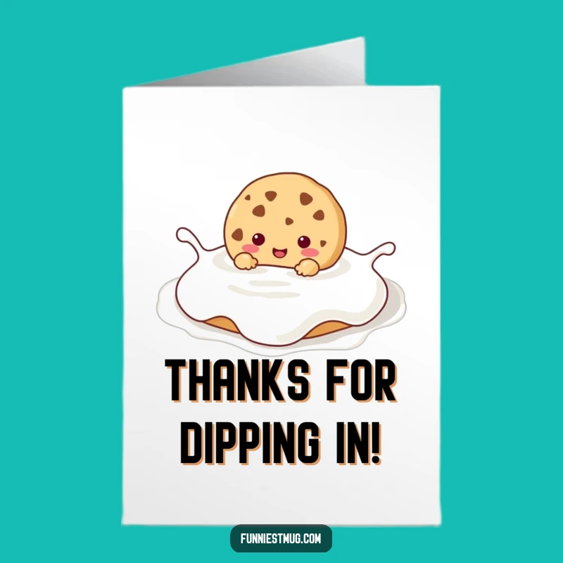 Free Printable Kawaii Cookie Thank You Card - Thanks a Million!