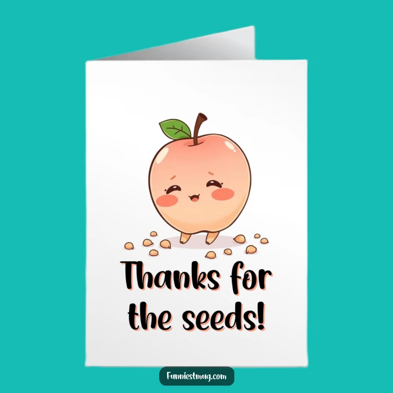 Free Printable Thank You Apple Card: Sweet Tripping Fruit Downloadable Gift