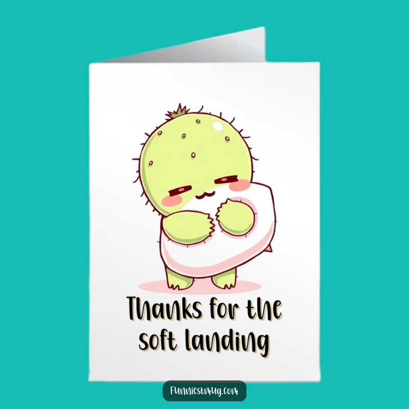 Funny Free Printable Thank You Card: Cactus Hug Gratitude