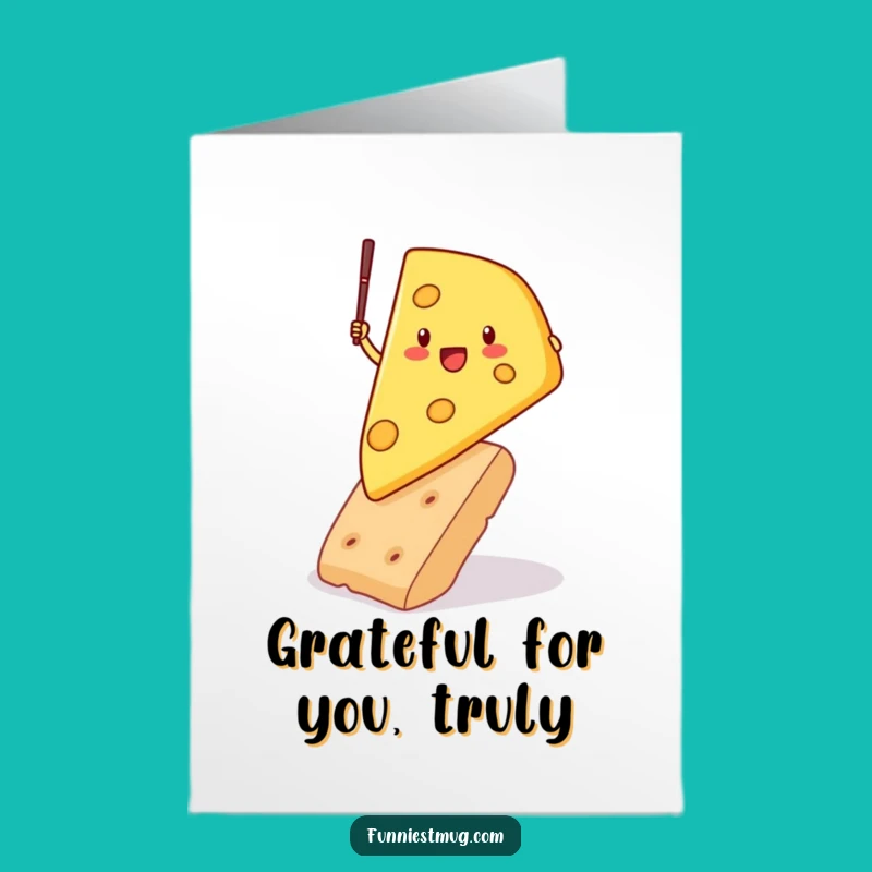 Free Printable Thank You: Cheese Vaulting Gratitude Downloadable Gift