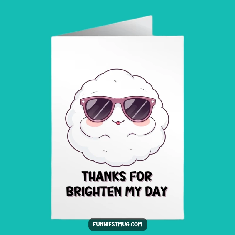 Free Printable Cloud Thank You Card: Cool Thanks Downloadable Gift