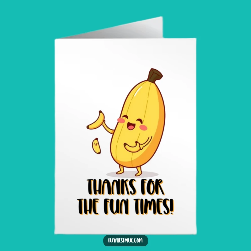 Free Printable Juggling Banana Thank You Card - Funny Downloadable Appreciation Gift