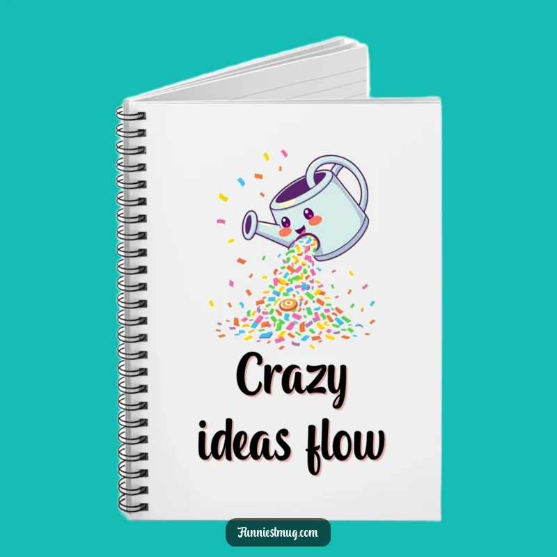 Funny Confetti Watering Can Notebook: Jot Down Your Celebrations with Humorous Style