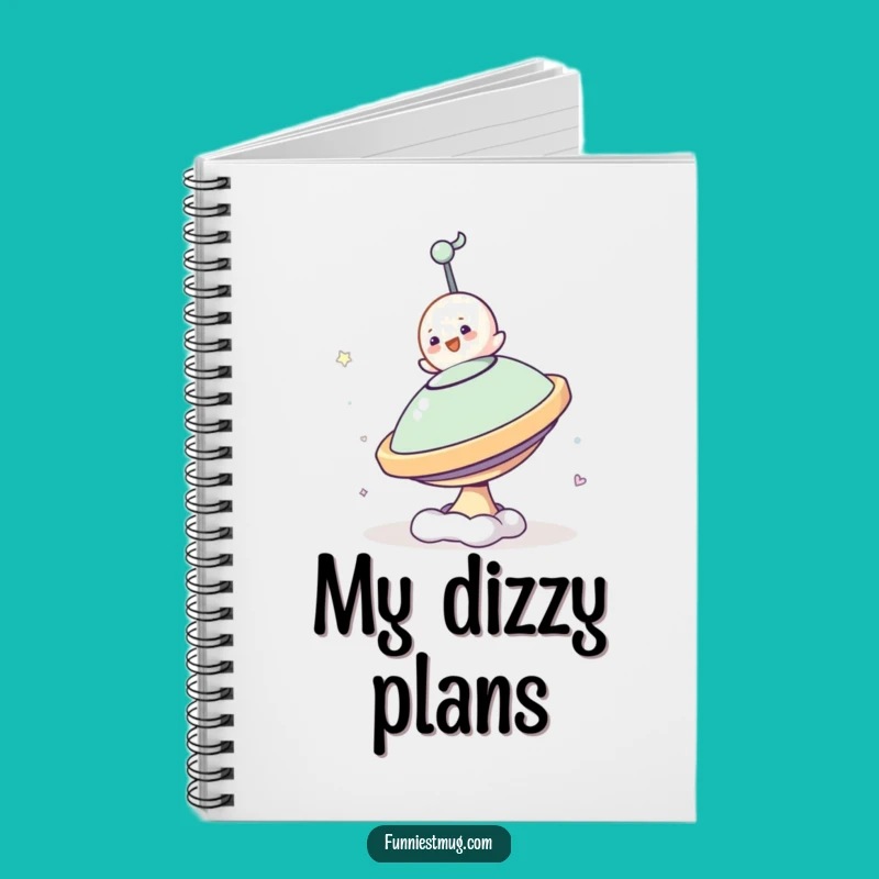 Funny Blob Spinning Top Notebook: Jot Down Ideas with Dizzy Flair