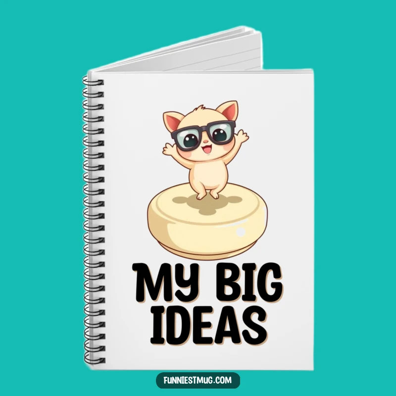 Funny Dancing Button Creature Notebook: Jot Down Ideas with Joyful Flair