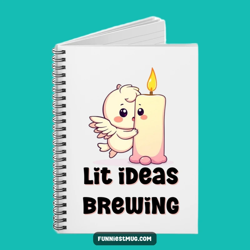 Funny Winged Candle Notebook: Hilarious Journal for Your Bright Ideas!