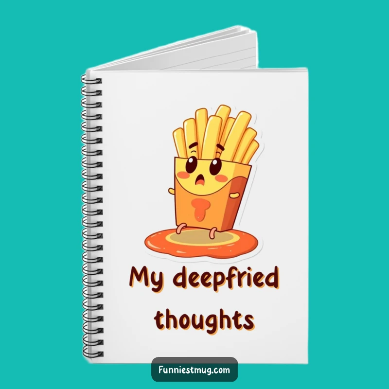 Funny French Fry Escape Notebook - Hilarious Pages for Your Quick Notes