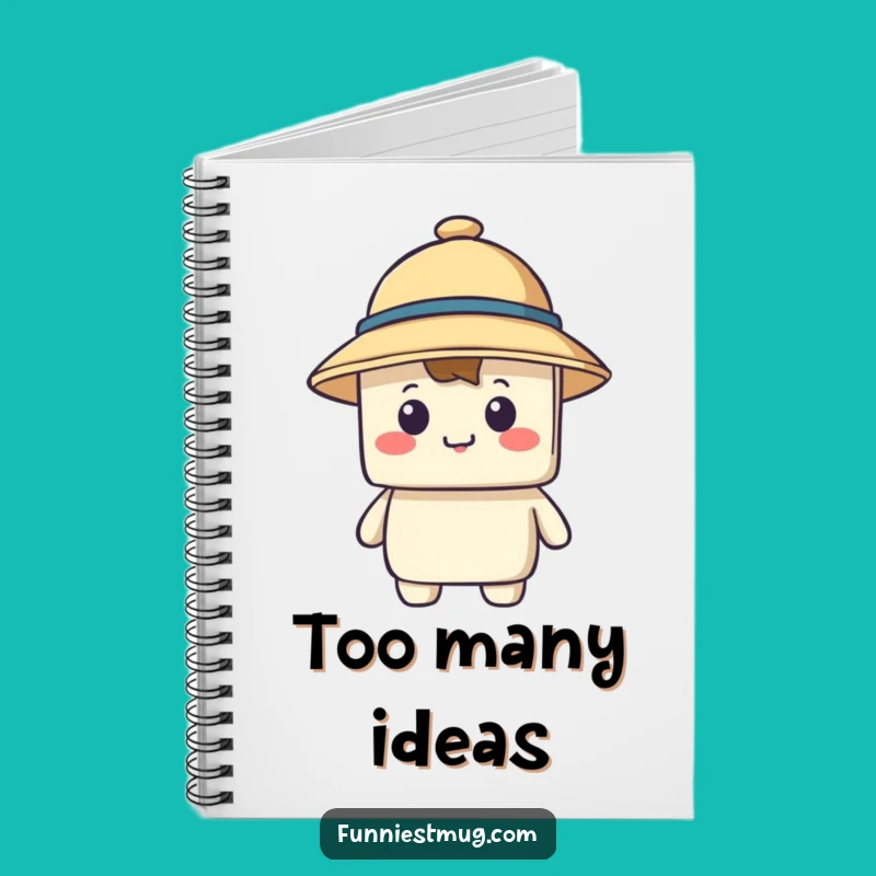 Funny Blocky Hat Notebook: Hilarious Journal for Your Hidden Thoughts!