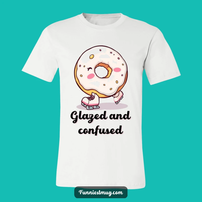 Funny Donut Hole Fall T-Shirt: Cute Skater Comedy Tee Gift