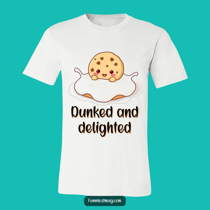 Funny Kawaii Cookie Milk Bath T-Shirt: Wear Your Blissful Indulgence