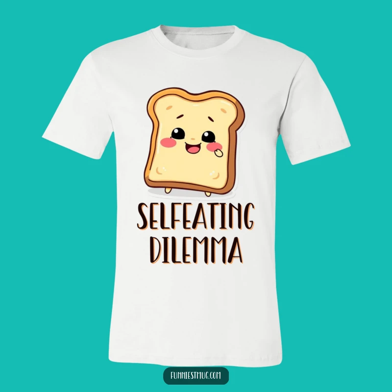 Funny Toast Bite T-Shirt: Wear Your Deliciously Absurd Humor!
