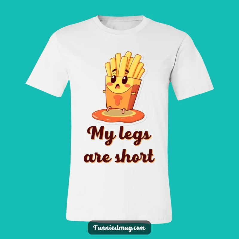 Funny French Fry Escape T-Shirt - Comical and Hilarious Foodie Apparel