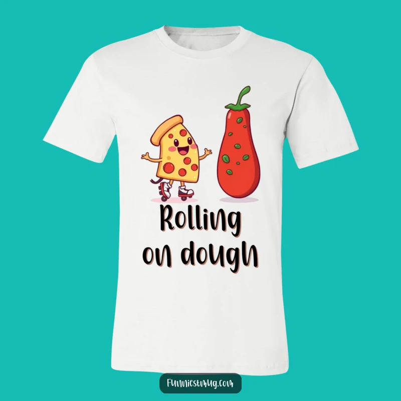 Funny Pizza Roller Skater T-Shirt: Hilarious Foodie Apparel & Gift