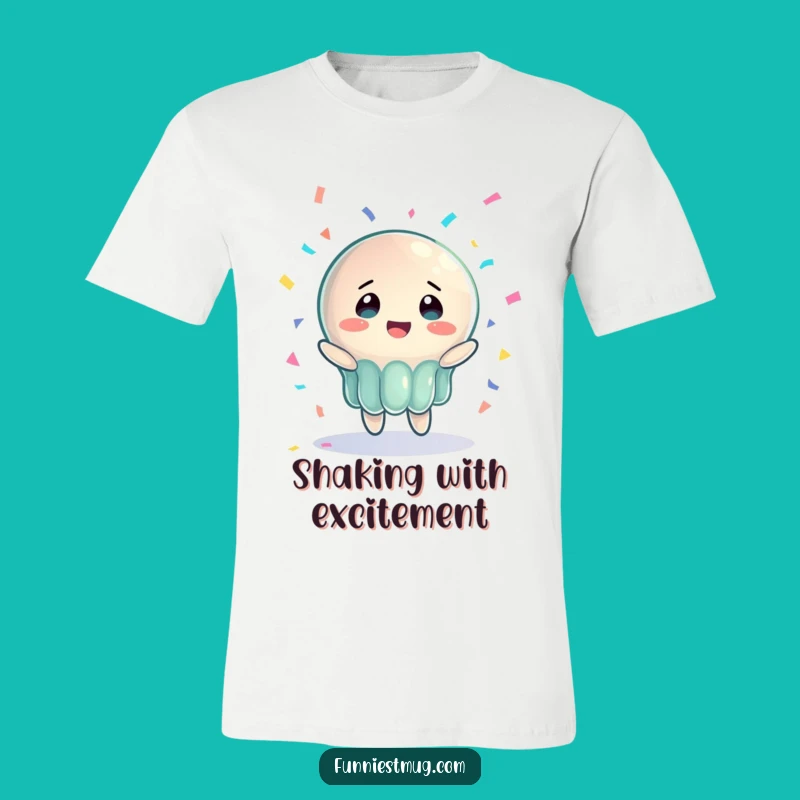 Funny Jelly Joy T-Shirt: Bewildered Confetti Catcher Tee