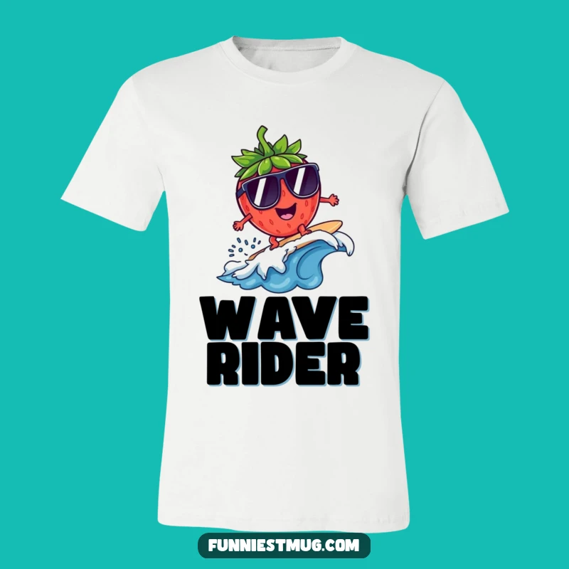 Funny Surfing Strawberry Sunglasses T-Shirt: Hilarious Apparel & Gift