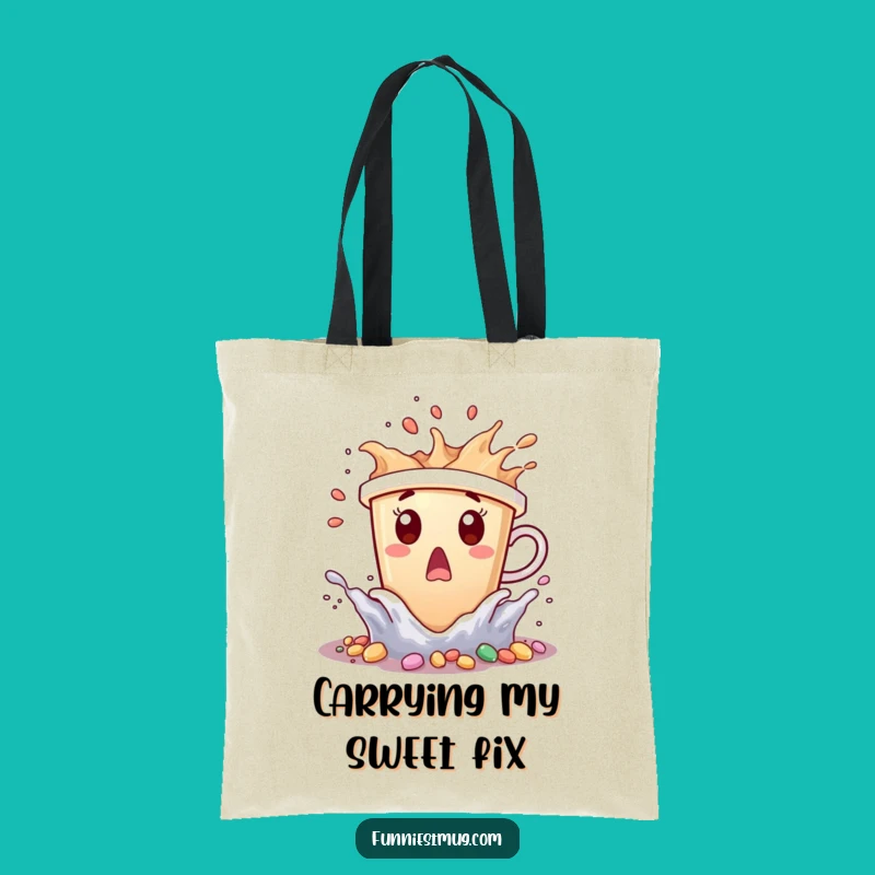 Funny Coffee Cup Tote Bag: Carry Your Sweetness, Practical Funny Gift