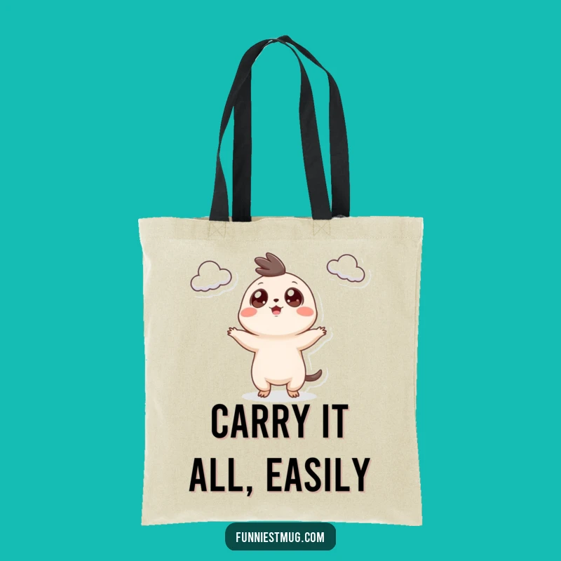 Funny Googly Eyed Creature Tote Bag: Carry Your Essentials with Hilarious Style