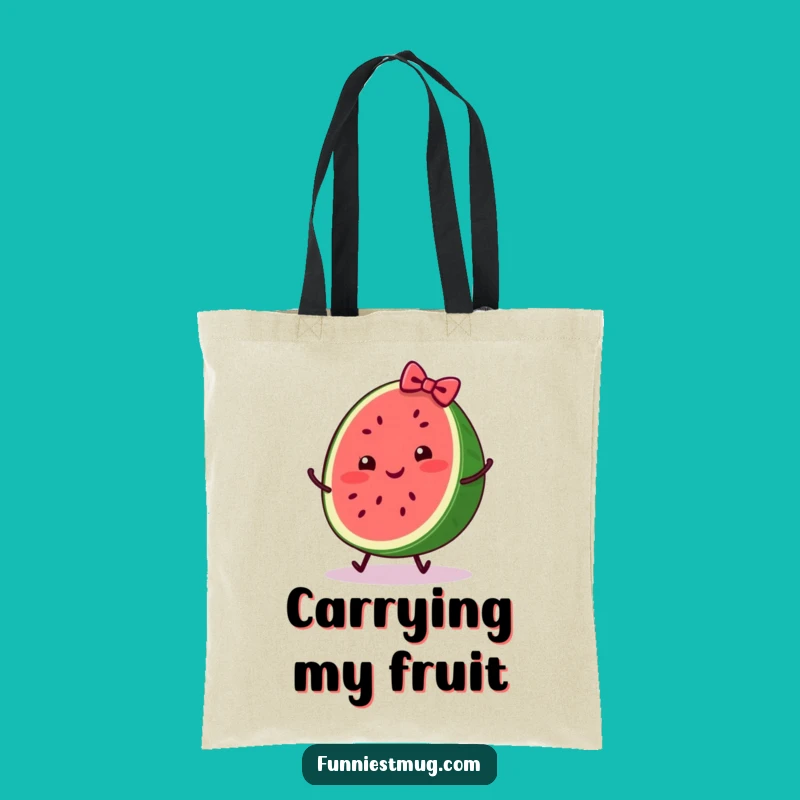 Funny Watermelon Trip Tote Bag: Fruity Comedy Carry-All Gift